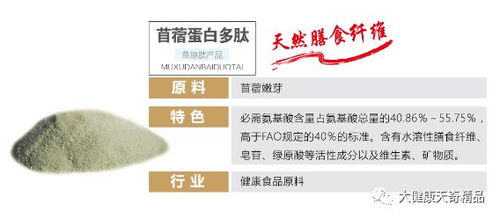 动物肽,植物肽,好原料造就天奇肽