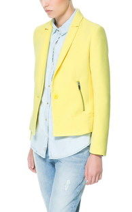 外贸原单正品拉链休闲女士小西装外套 时尚与品质的完美结合